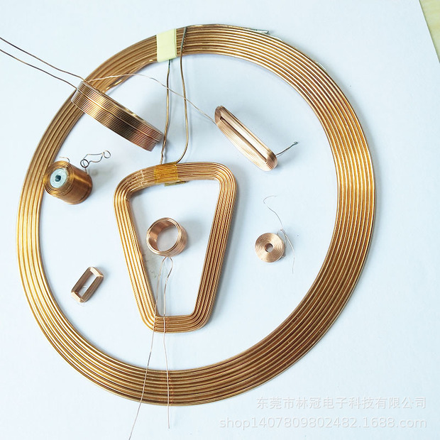 长方形线圈方形线圈电磁感应铜线圈马达线圈发电机线圈加工