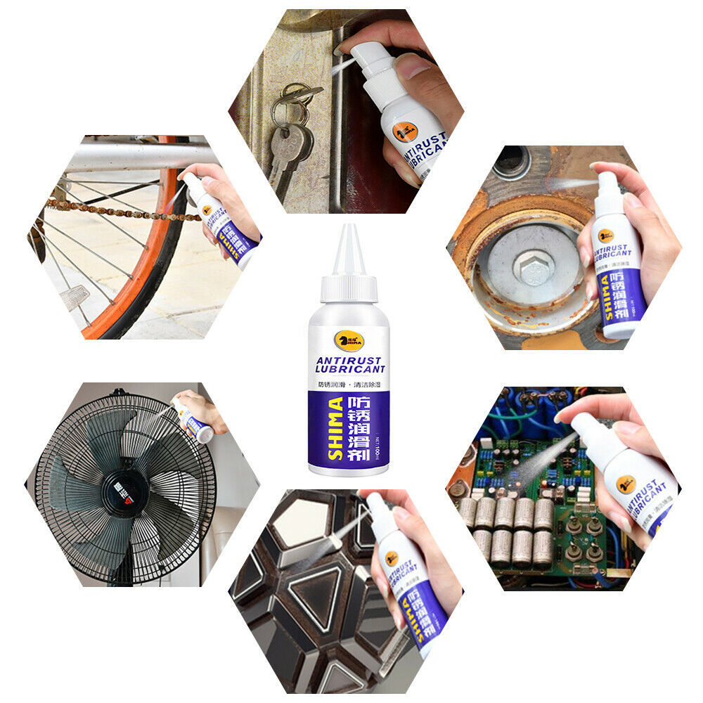 跨境热销防锈除锈剂汽车螺丝车窗门锁防锈润滑喷雾