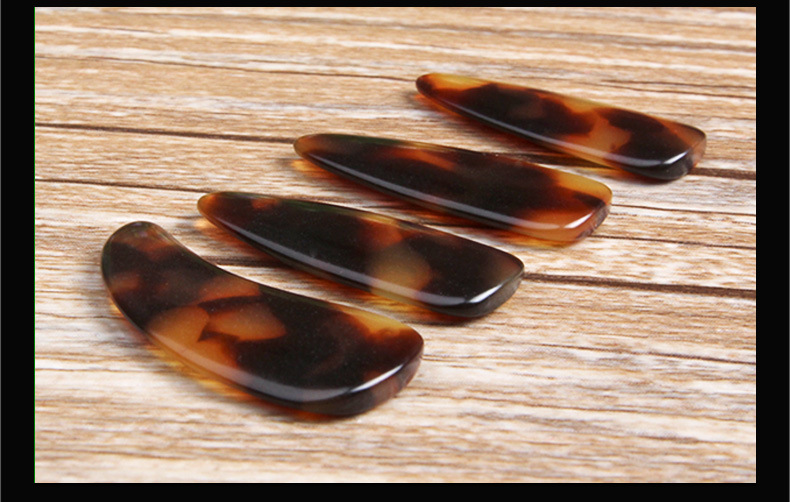 玳瑁色古筝指甲 专业演奏级大小号成人凹槽初学者儿童摇指义甲