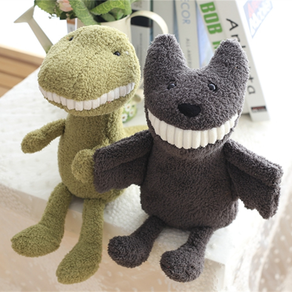 大牙公仔毛绒玩具儿童安抚娃娃露齿猪公仔抓机娃娃狗新品批发定制