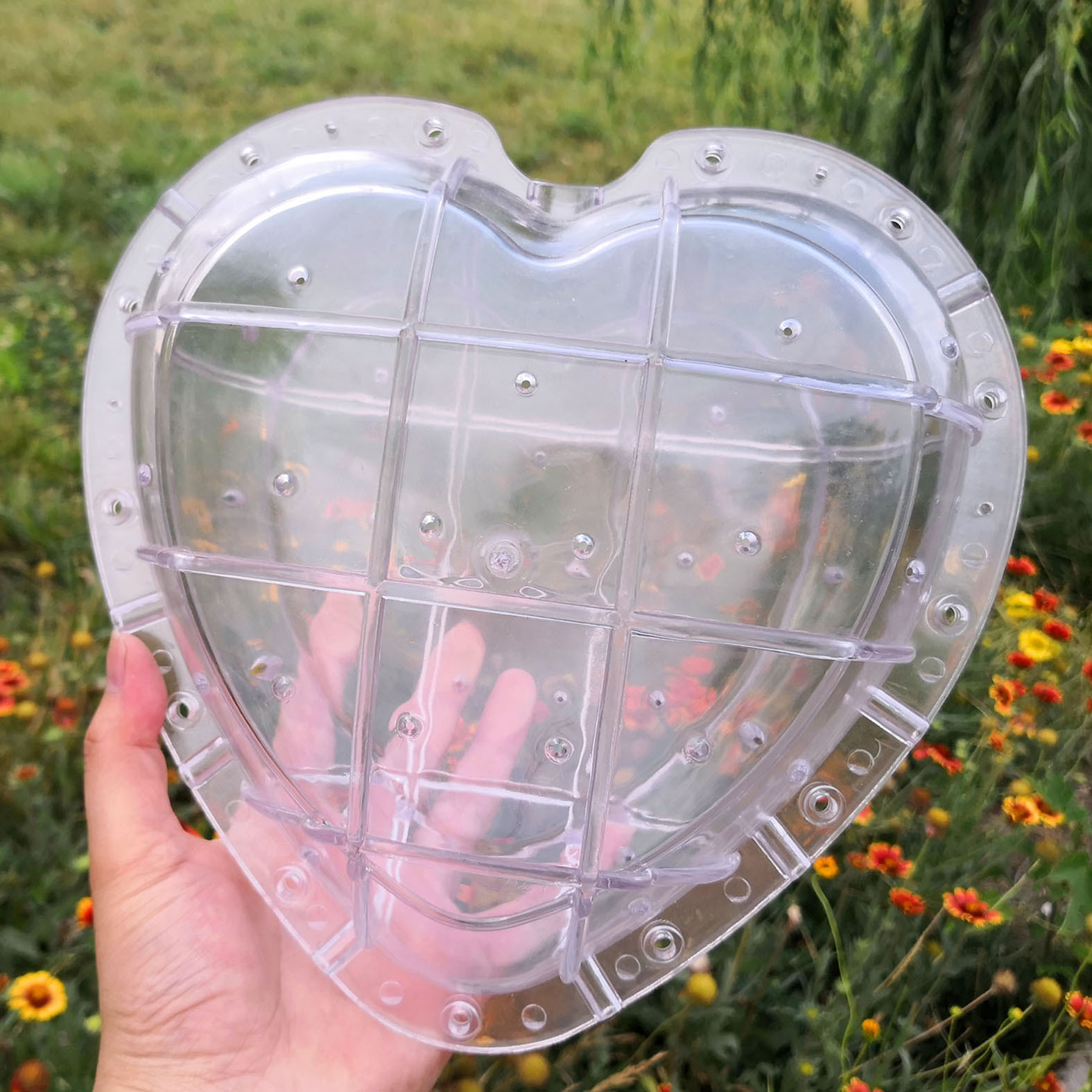 16斤心形西瓜定型生长模具甜瓜模大号21厘米双心西瓜模具葫芦模具