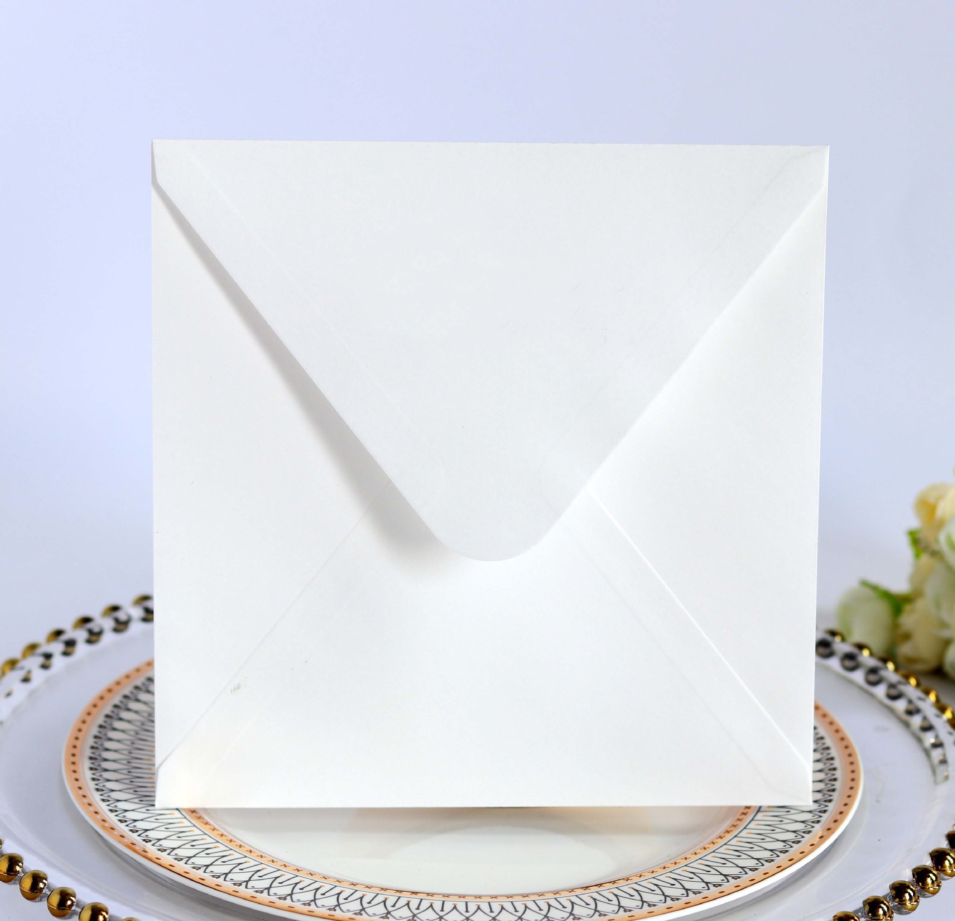 跨境西式口水胶信封 邀请函 牛皮纸透明硫酸纸珠光白色信封批发