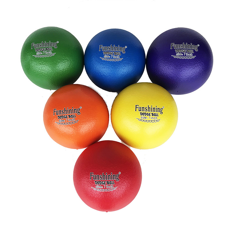 厂家直销6寸7寸pu躲避球环保海绵免充气软鳄鱼球 儿童早教玩具