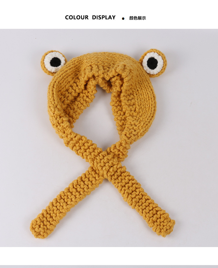 手工编织毛线护耳发带保暖耳套女秋冬韩版可爱ins针织可折叠耳罩