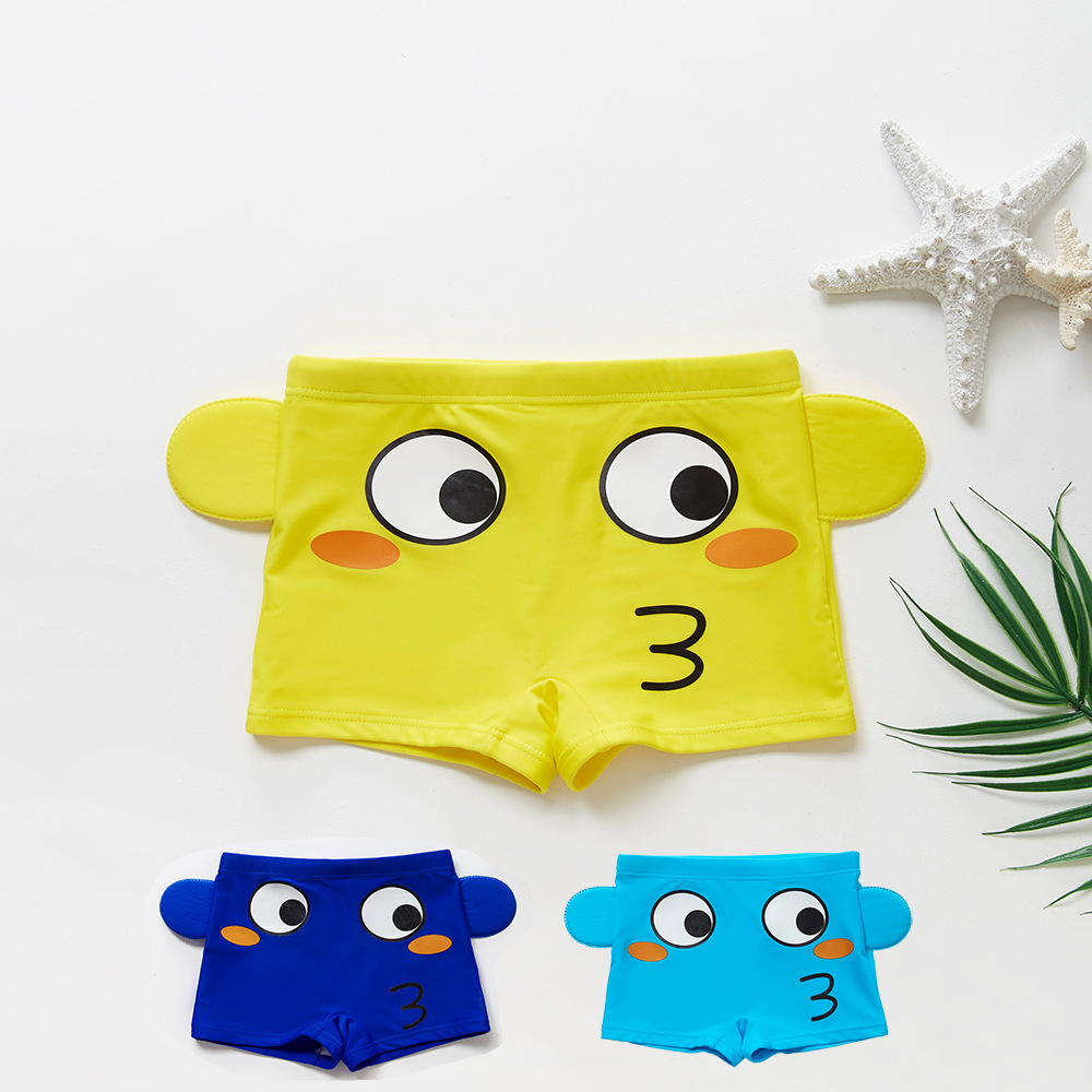 一件代发儿童泳裤男童宝宝平角泳裤时尚儿童泳衣卡通泳裤温泉泳衣