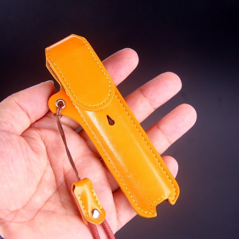 适用relx悦刻五代幻影烟杆5代收纳全包磁吸皮套带挂绳悦克套厂家