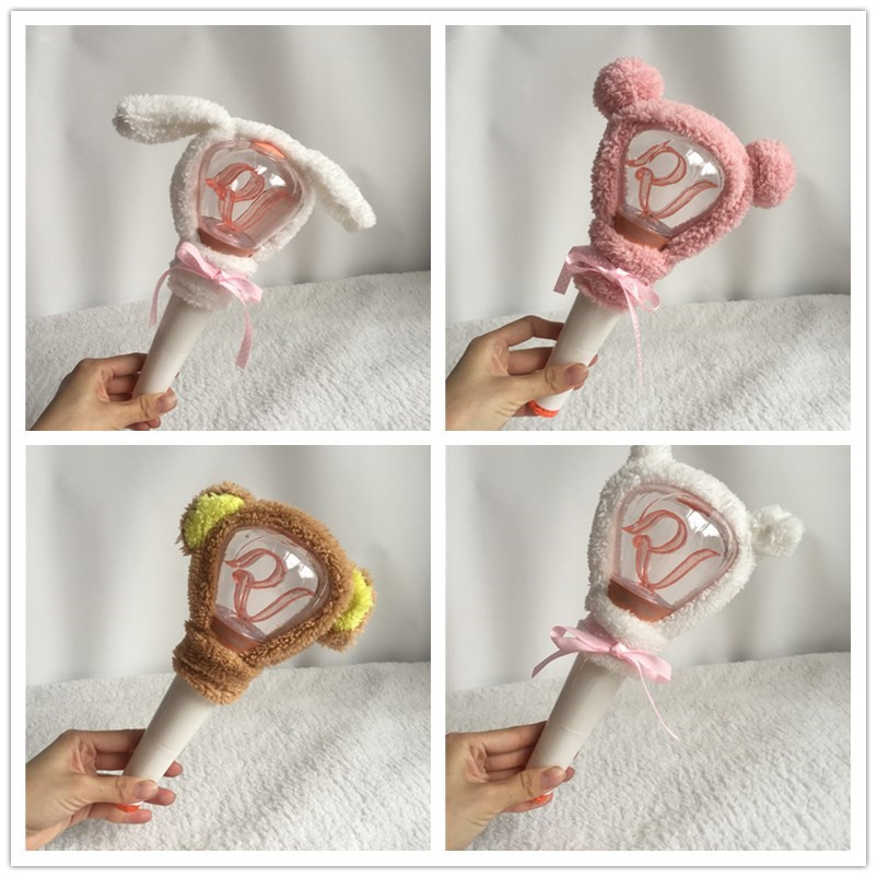 redvelvet official light stick红贝贝应援手灯套应援棒毛绒套子