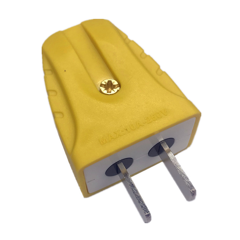 批发摔不烂工程二极电源插头两项插只二插头工地插头一体铜连体铜