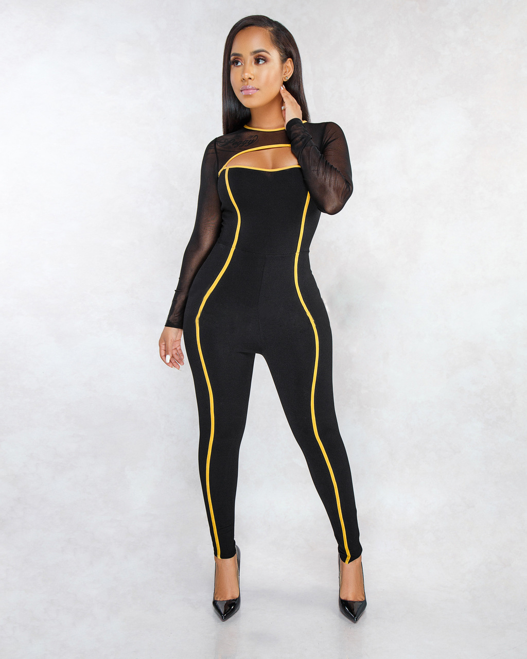 smr9170 ebay亚马逊时尚 欧美热销性感时尚修身紧腿女装连体裤