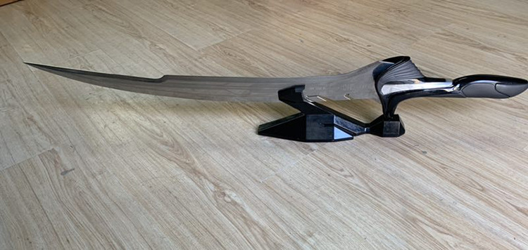 战斗天使阿丽塔刀大马士革刀1比1铳梦金属武器周边模型未开刃