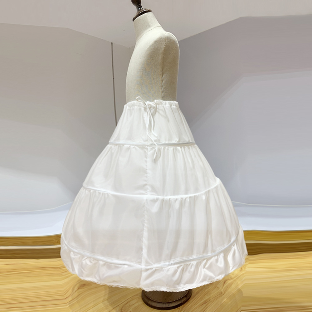 儿童礼服蓬蓬裙撑55cm三层单钢圈裙撑110-170搭配礼服单拍不发货