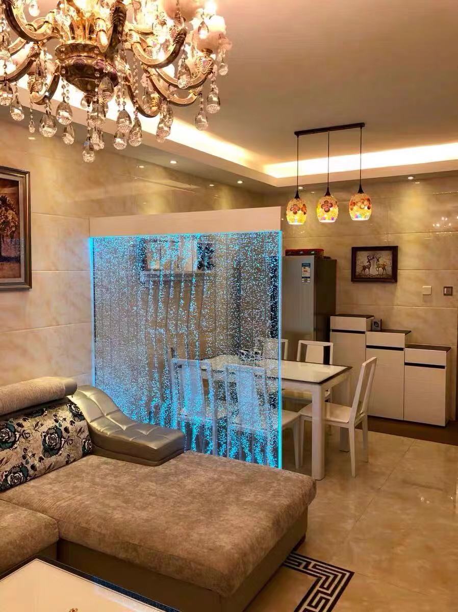 Customized Large Acrylic Water Screen Screen Water Bubble Wall Creative Fish Tank Aquarium Hallway Partition