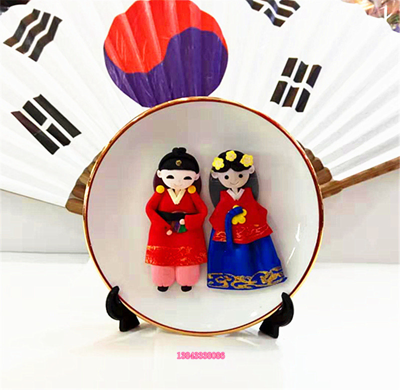 韩国民俗工艺品韩式餐厅家居桌面摆件客厅酒柜摆饰出差出国小礼品