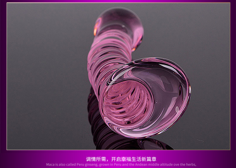 水晶玻璃阳具女性自尉自卫慰器抽插棒调情工具成人性用品另类玩具