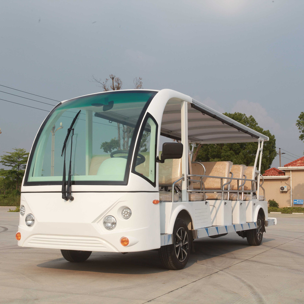 定制 燃油观光车四轮8 11 14 17座全封闭 巡逻车-阿里巴巴