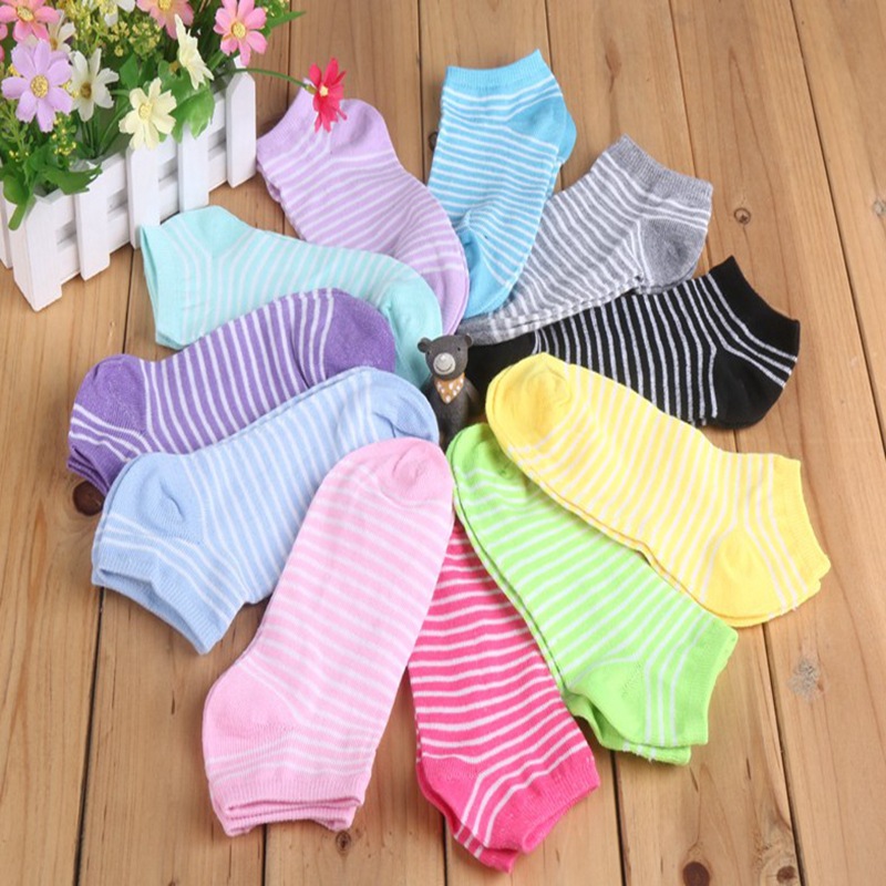 Factory Wholesale Women's Socks Candy Color Solid Color Love Little Boat Socks Short Socks Stall Yiwu Socks