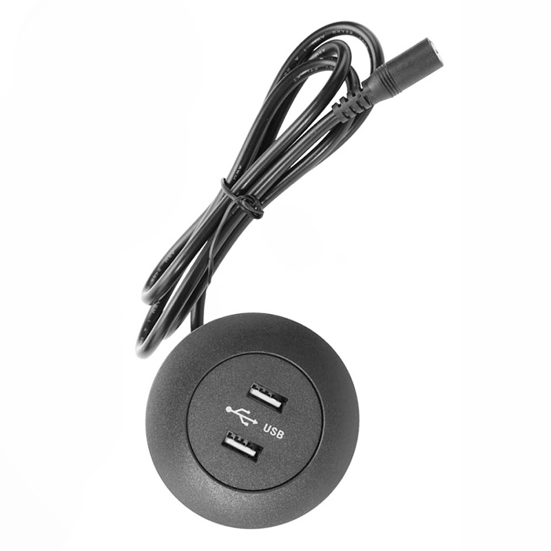 充电器 家具沙发床头柜理发店沐足店储物柜圆形双口usb充电插座