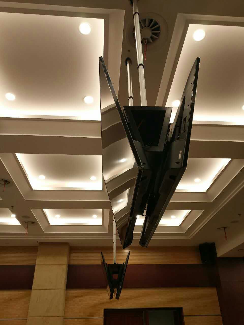 美刚牌单屏 双屏 电视机升降器 竹节式电动升降器 电视机电动吊架