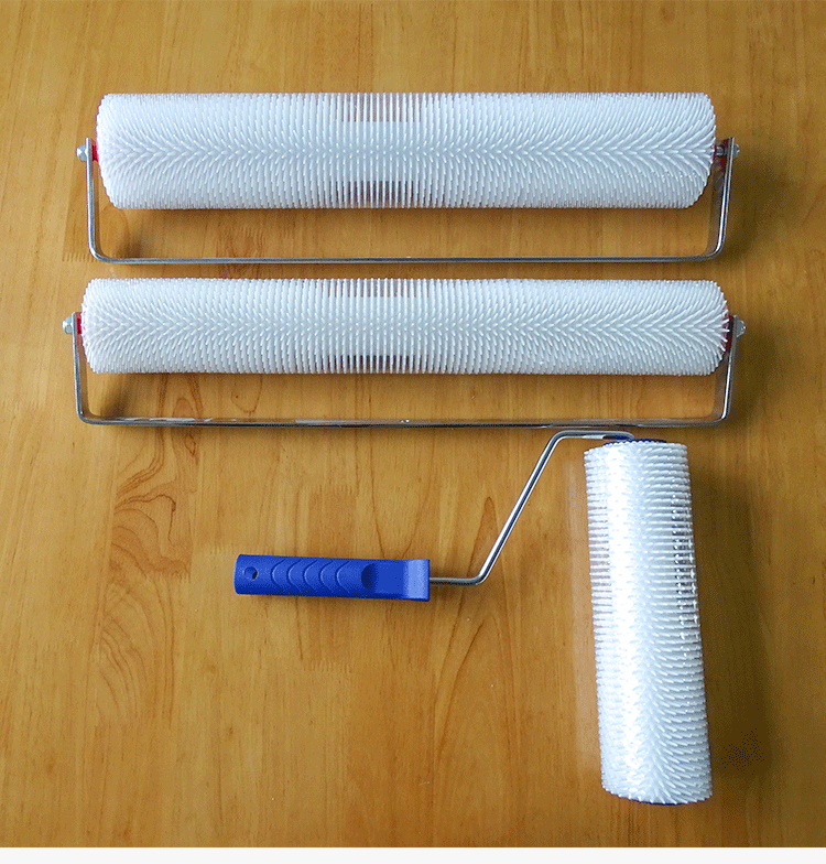 自流平水泥消泡滚筒刷子施工工具 环氧地坪漆滚筒刷带针消泡滚筒