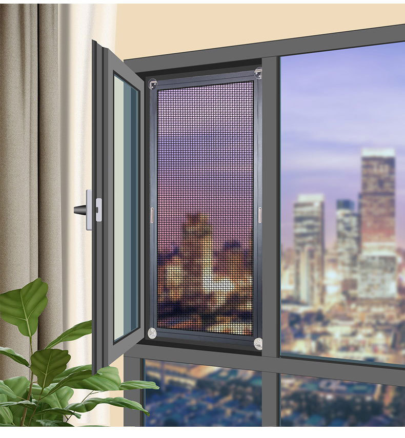 成都纱窗网批发厂家定制隐形纱窗防盗铝合金纱窗防虫金刚网防蚊纱网窗