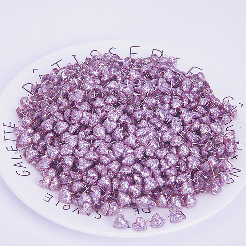 韩版玫瑰花金粉树脂花耳钉简约紫色爱心耳饰品批发