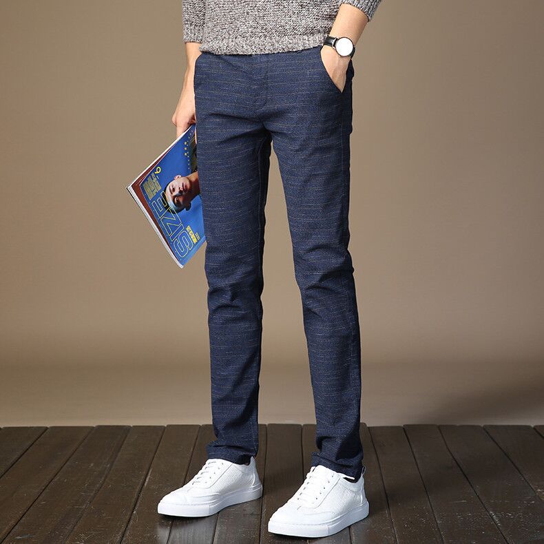 特价-春秋冬季新款男式弹力休闲裤,时尚潮流男士修身百搭休闲裤