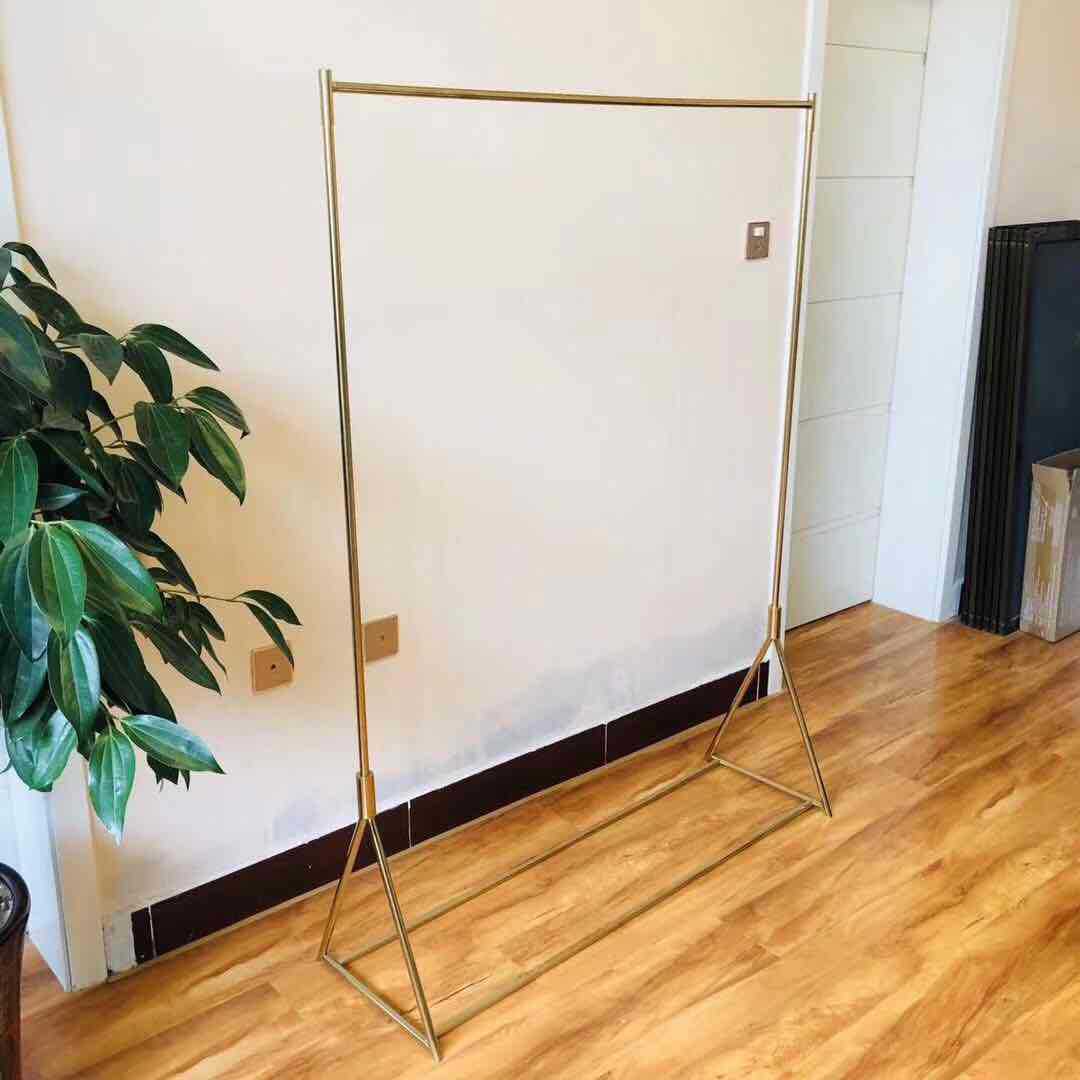 服装展示架落地式挂衣架创意男女主播落地服装架地摊侧挂衣帽展示