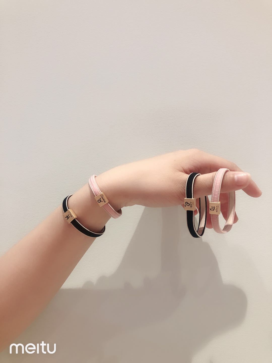 小皮筋发绳抖音情侣手腕一对给男朋友戴的可爱手链韩版简约网红