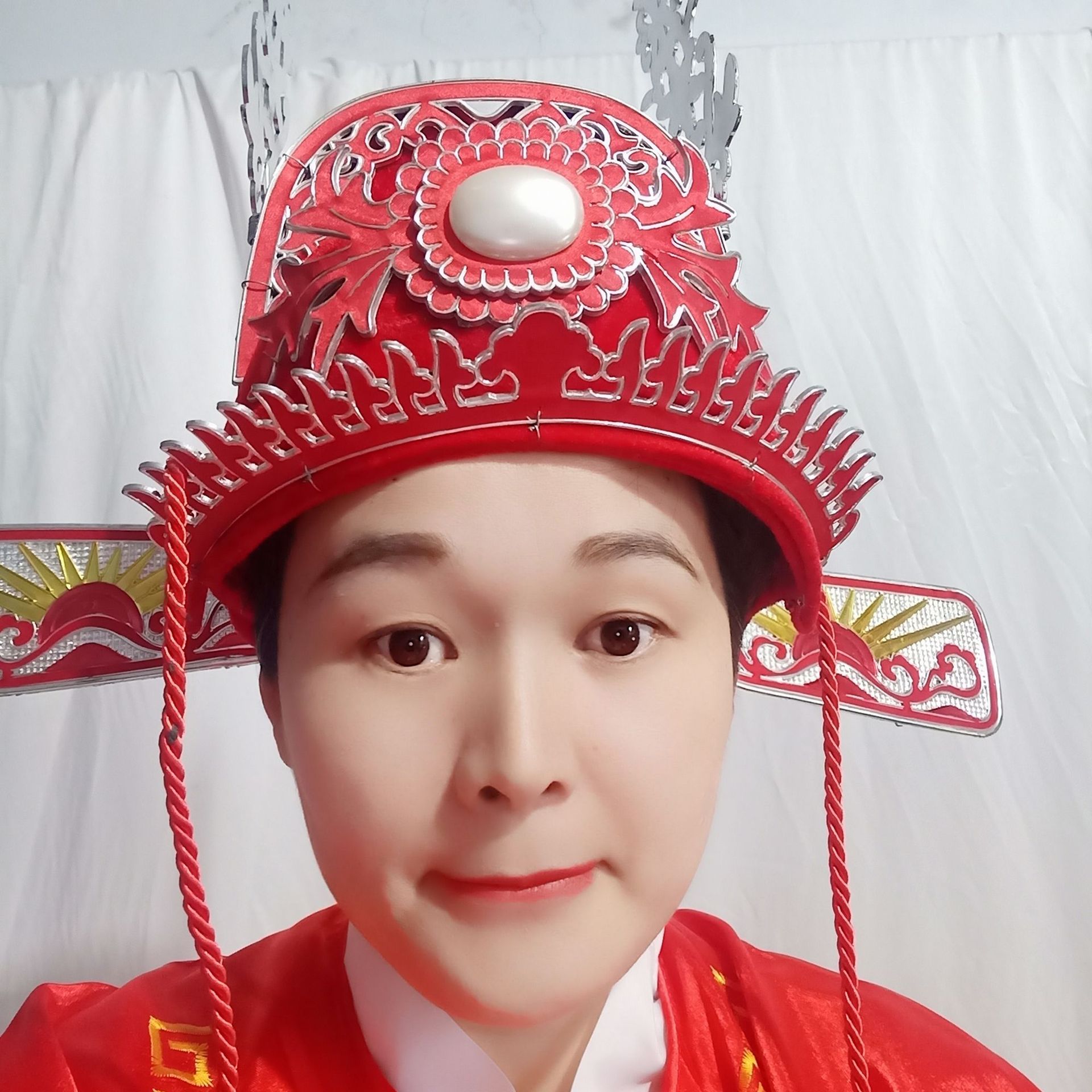 戏曲用品京剧头饰状元帽戏曲新郎头饰厂家