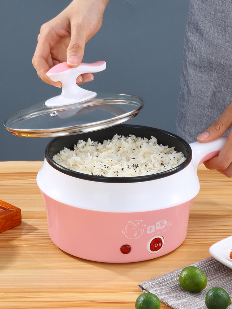 韩式简约多功能电煮锅 迷你小锅宿舍家用 家用厨具防烫设计