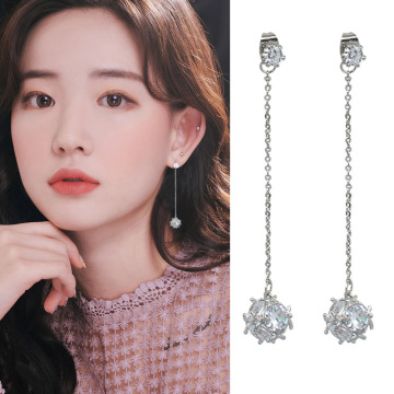 b1981韩版饰品批发925银针耳环方形锆石软垫耳夹耳饰配饰-阿里巴巴