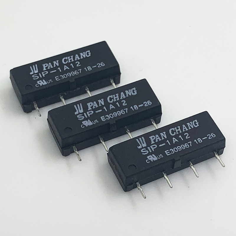 全新原装磐昌干簧管继电器sip-1a05 5v sip-1a12 12v 4脚直插现货