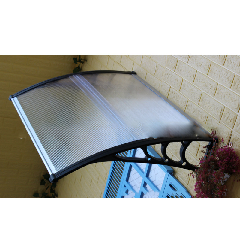 静音透明雨棚阳台窗户庭院门遮阳棚多肉防雨pc耐力板雨篷欧式雨搭