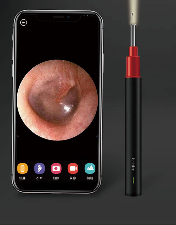 蜂鸟智能掏耳器高清可视挖耳勺扣耳屎儿童耳内窥镜采耳工具套装