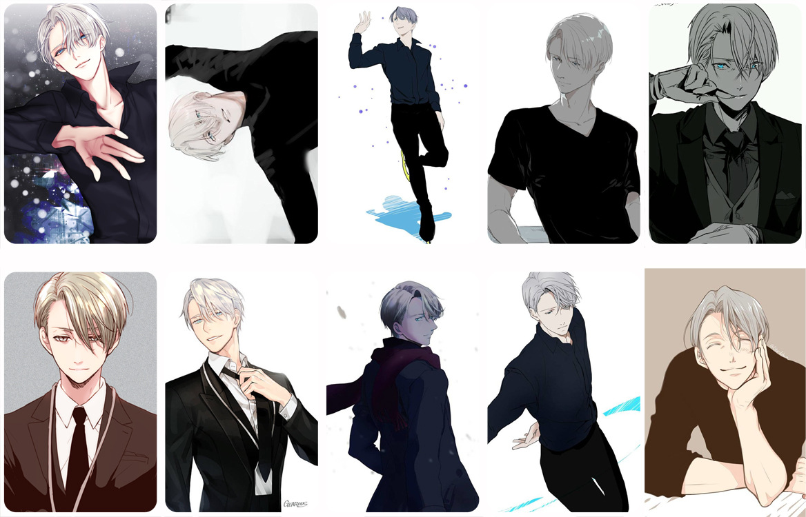 二次元 冰上的尤里 磨砂卡贴各类动漫游戏周边