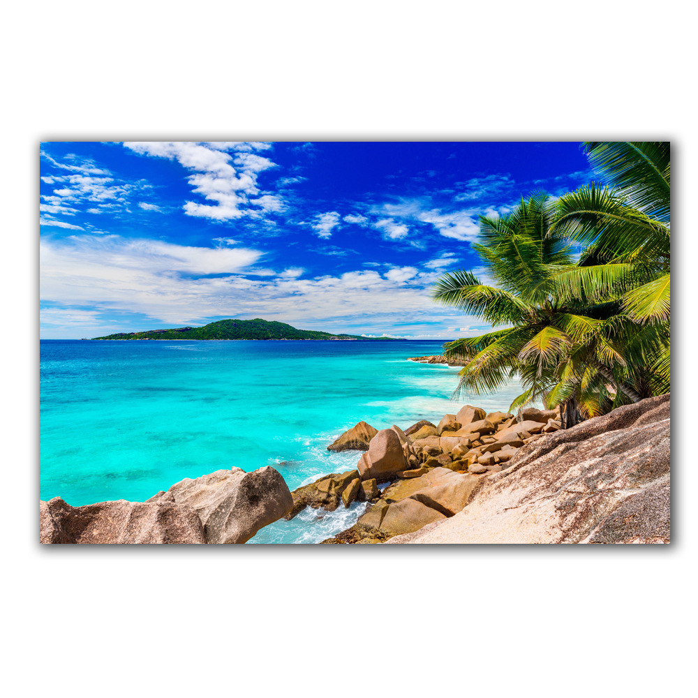 画谷喷绘油画墙画装饰画单联美丽的海滩亚马逊货源跨境货源爆款