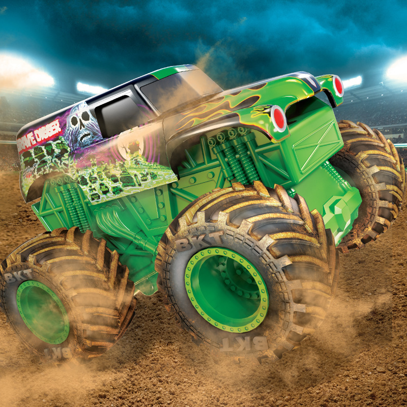 monster jamm06怪物大脚车儿童玩具合金汽车模型惯性四驱越野车