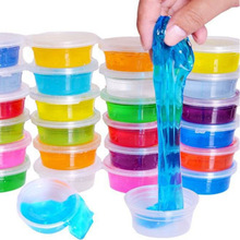 12色盒装透明水晶泥 玩具彩泥  学生创意制作用泥 起泡胶工厂批发