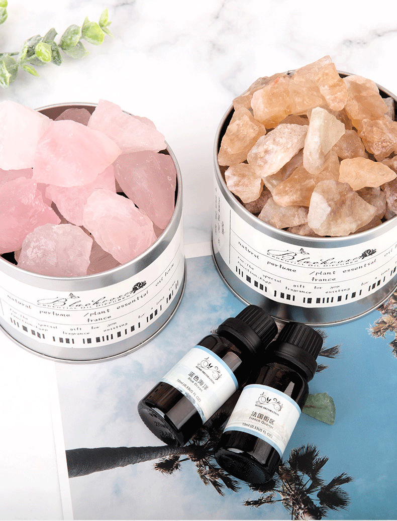 ins风水晶扩香石助眠精油无火香薰北欧风家居卧室室内香氛oem代工