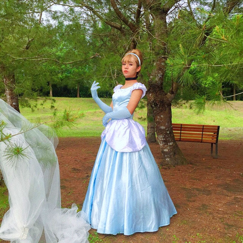 格林童话cos灰姑娘仙蒂公主裙演出服cosplay表演服装现货