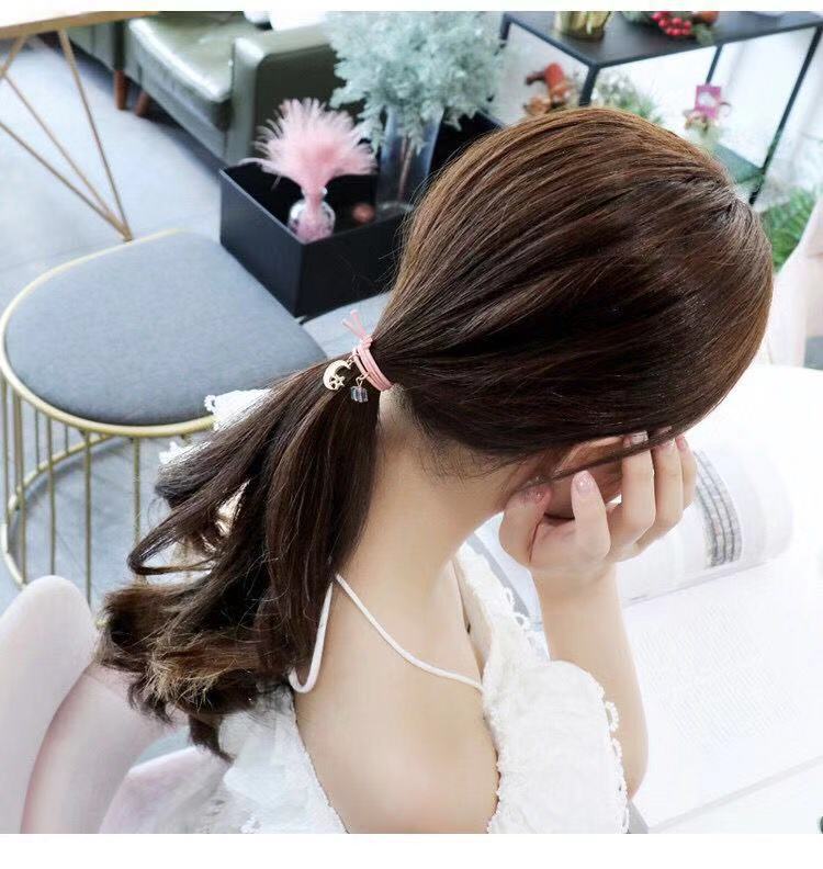 ins星空头绳女韩国发绳发圈网红少女韩版可爱橡皮筋抖音皮套头饰