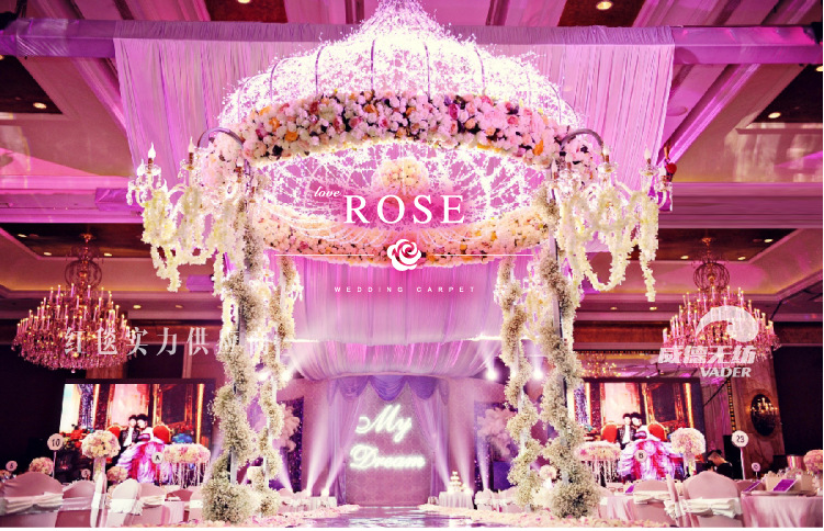 婚庆用品_粉色地毯 婚礼用品 粉红色地毯 t台一次性地毯 - 阿里巴巴