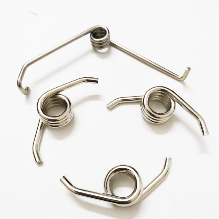 弹簧小扭簧扭转夹子 强力左右带钩长线经数5扭力不锈钢加工定制