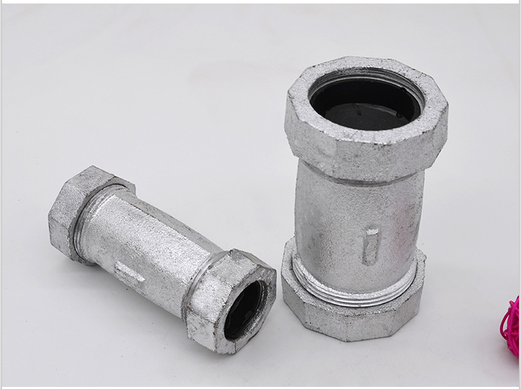 冷镀锌中标玛钢管件快速接头 镀锌自来水抢修接头 4分6分1寸