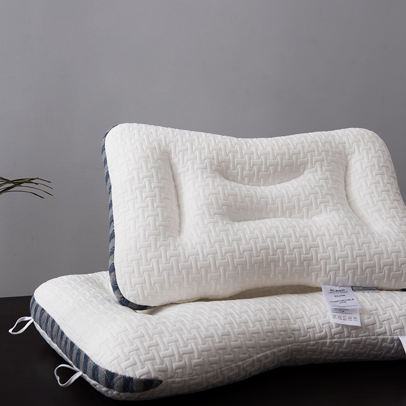 轻奢spa按摩枕单人枕芯一只装 护颈成人睡眠枕头纤维分区按摩枕头