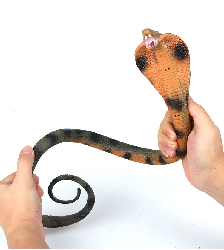 仿真蛇动物模型儿童玩具蛇吓人眼镜蛇整蛊礼物恶搞创意抖音同款蛇