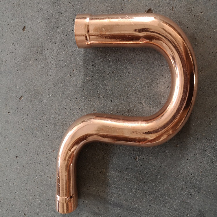 浙江紫铜配件 p型紫铜弯头回油弯头制冷空调配件9.52-54 现货供应