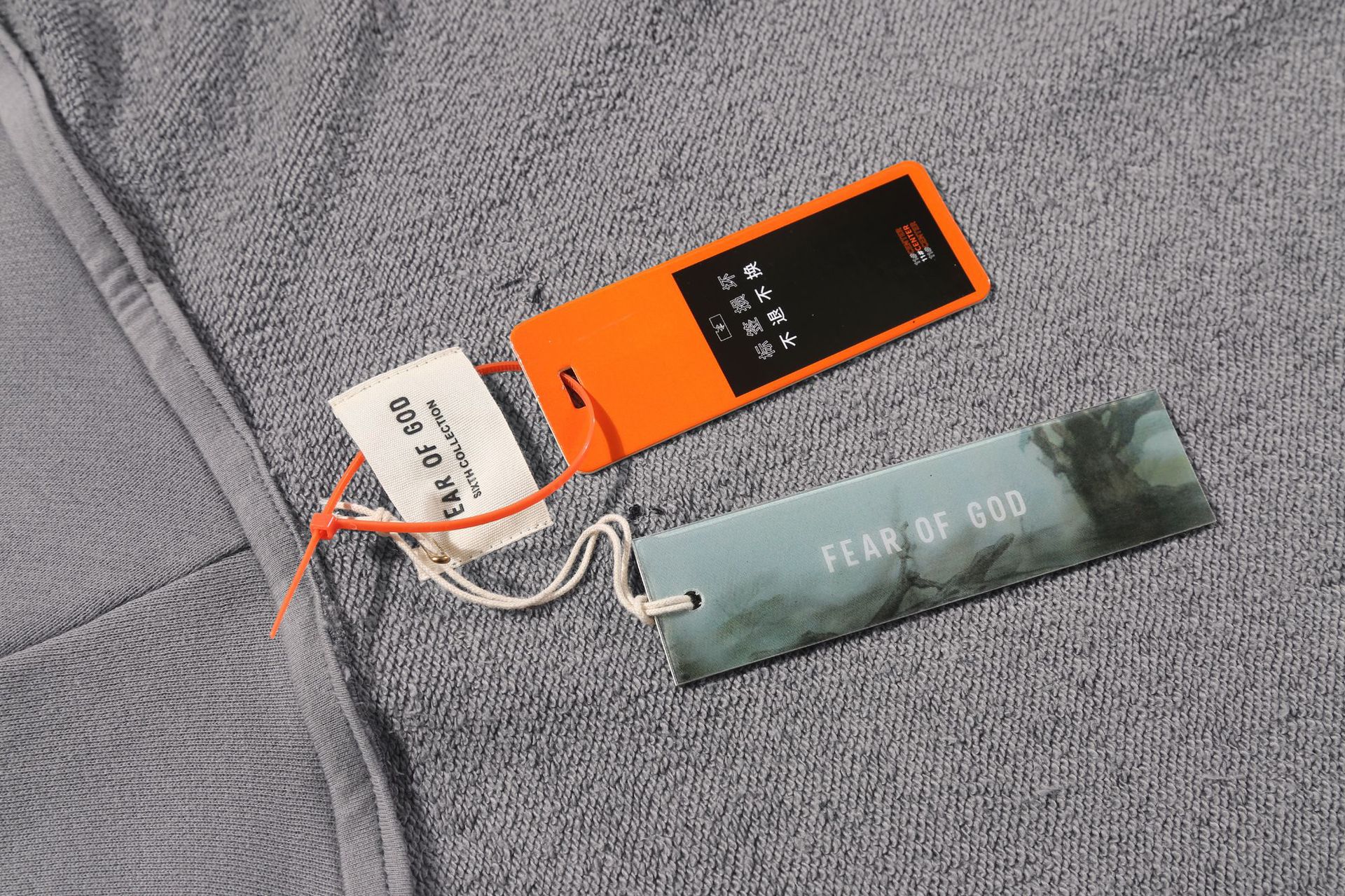 fear of god 19ss主线6th现货第六季双拉链连帽fog卫衣开衫上帝灰