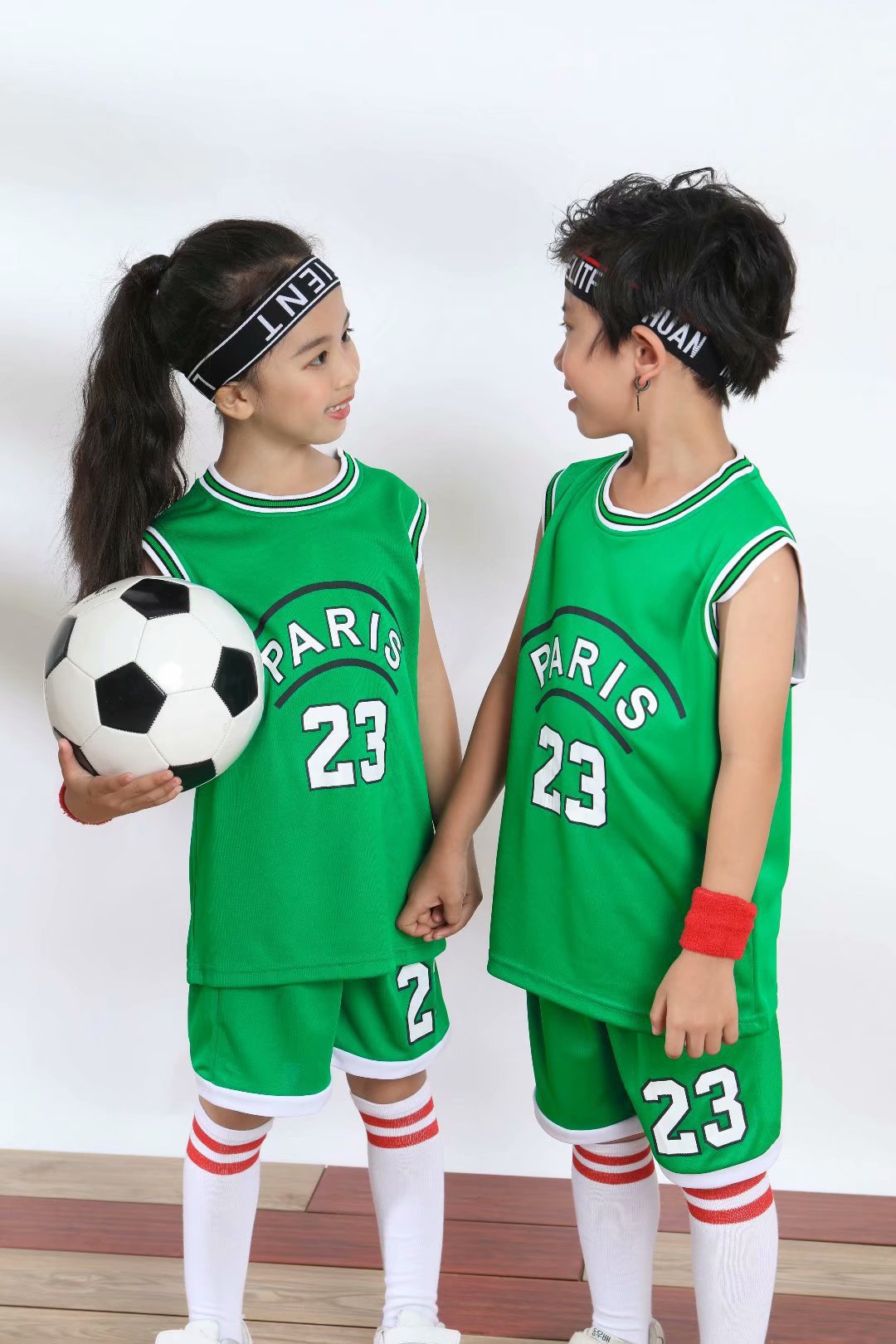 儿童篮球服套装夏男童女孩宝宝幼儿园表演服装小学生运动训练球衣