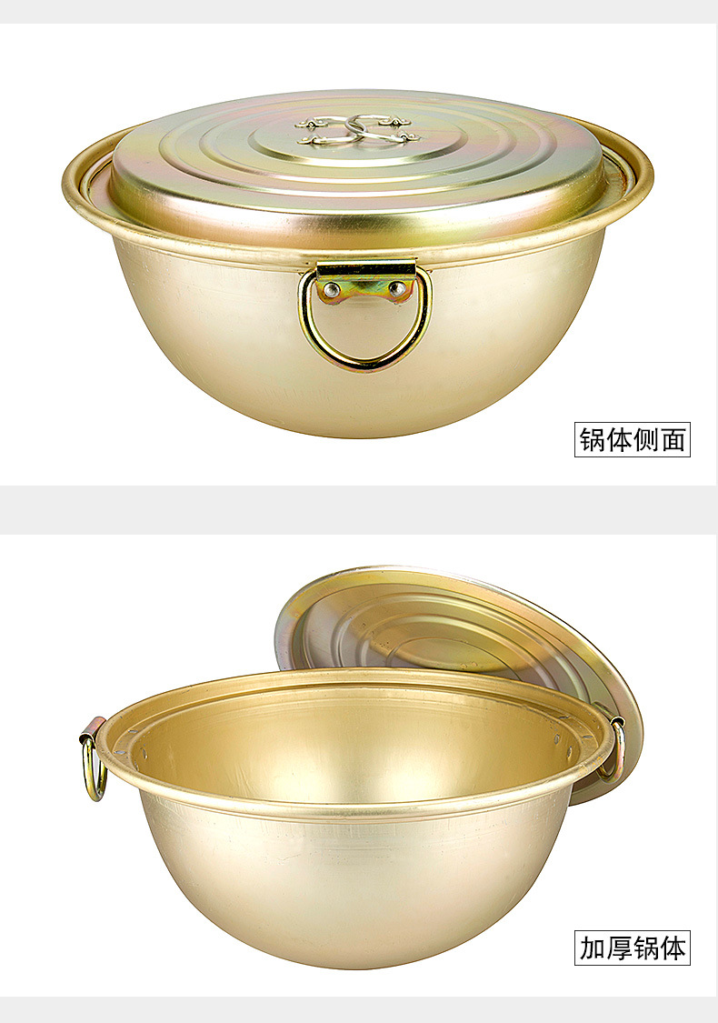 正品部队班用铝制行军锅52-84cm带锅盖户外野炊具给养单元器材